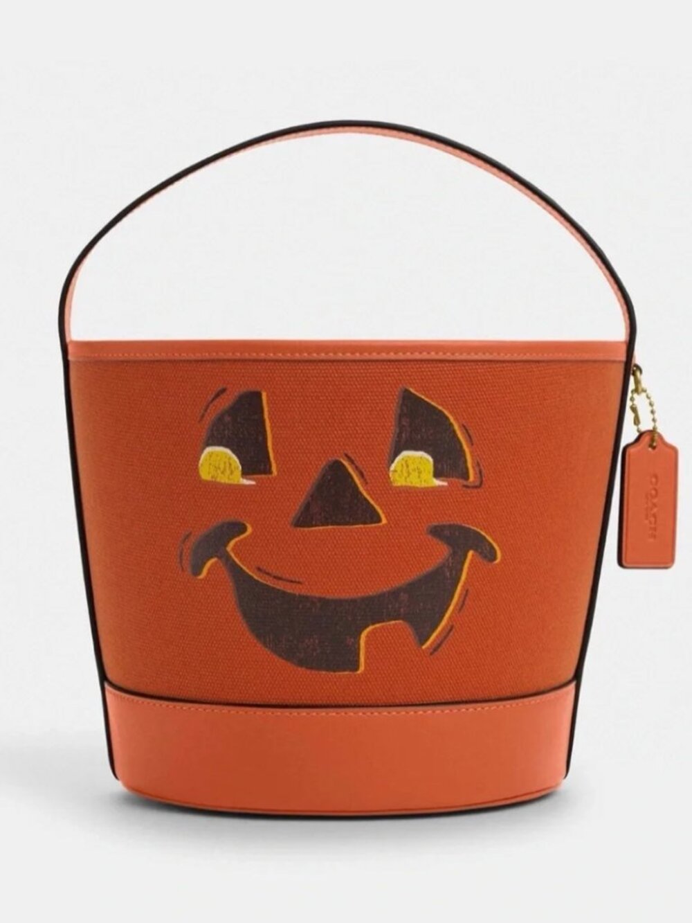 Coach Halloween Pumpkin Trick-r-Treat Bucket - NWT